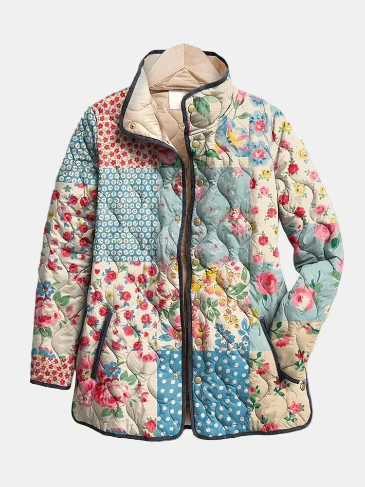 Veste Matelassée Patchwork Fleuri Chloé