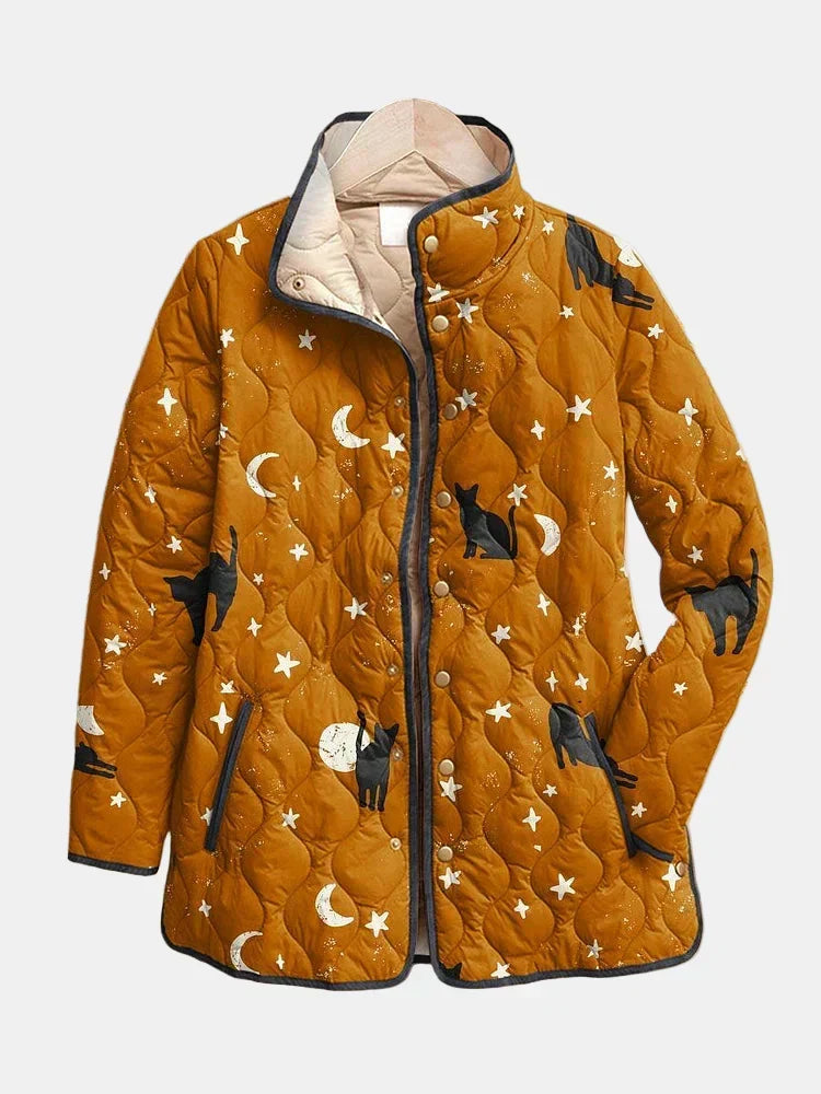Veste Matelassée Chats et Étoiles Nicole