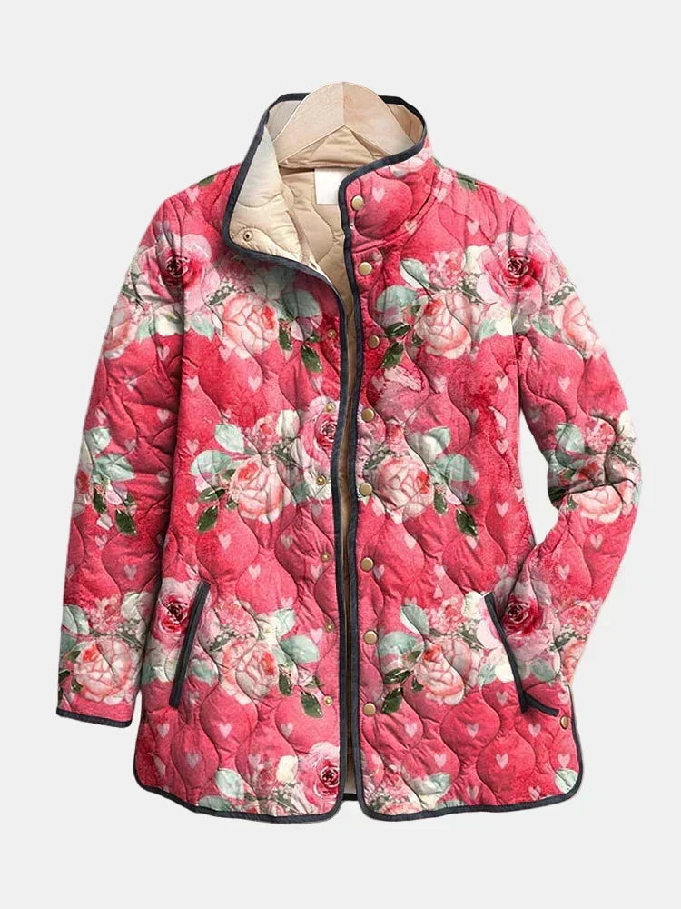 Veste Matelassée Roses Poudrées Christine