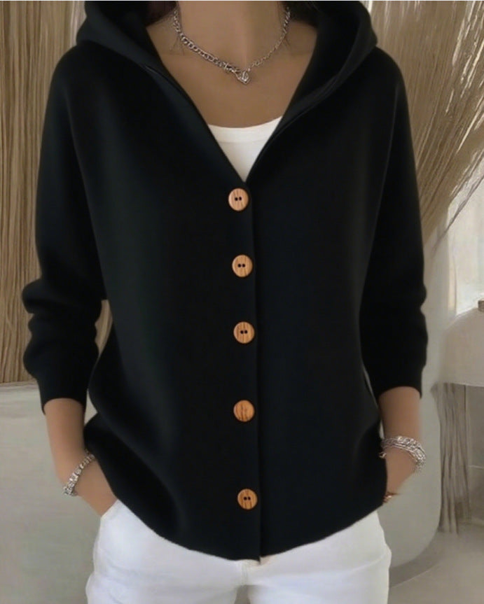 Rocío | Gilet en Maille à Capuche