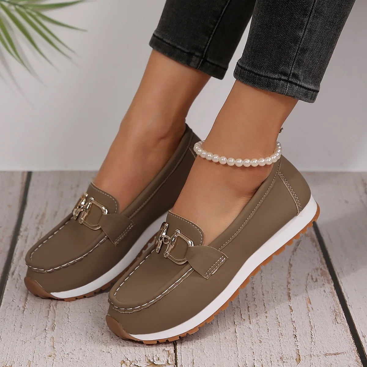 Rosa | Mocassins Fins Élégants