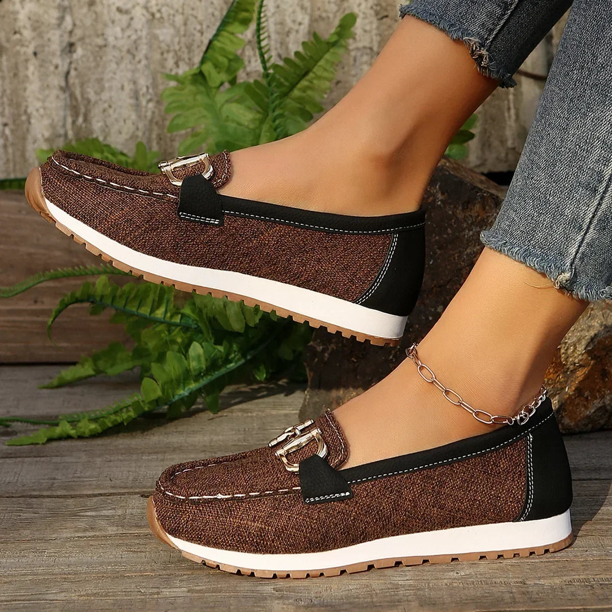 Rosa | Mocassins Fins Élégants