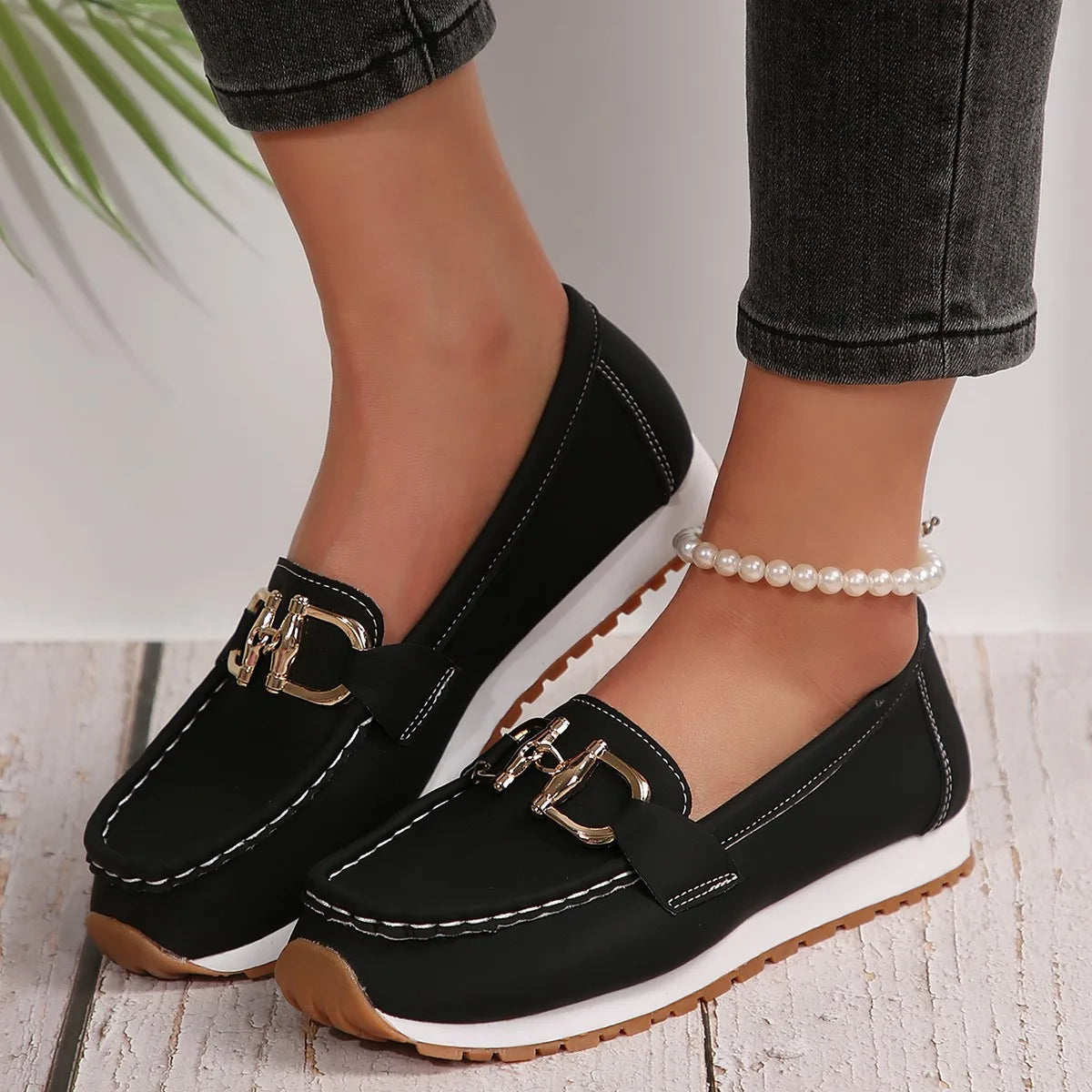Rosa | Mocassins Fins Élégants