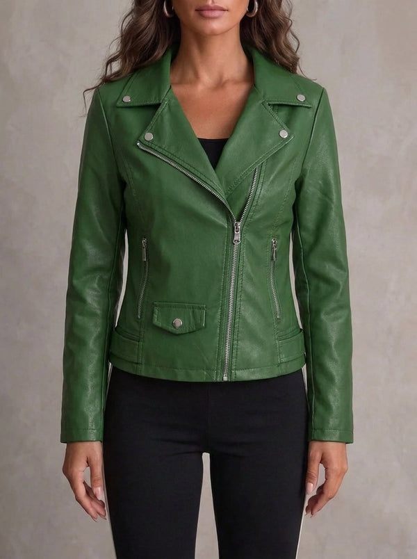 Ana — Veste en Cuir Résistante et Élégante