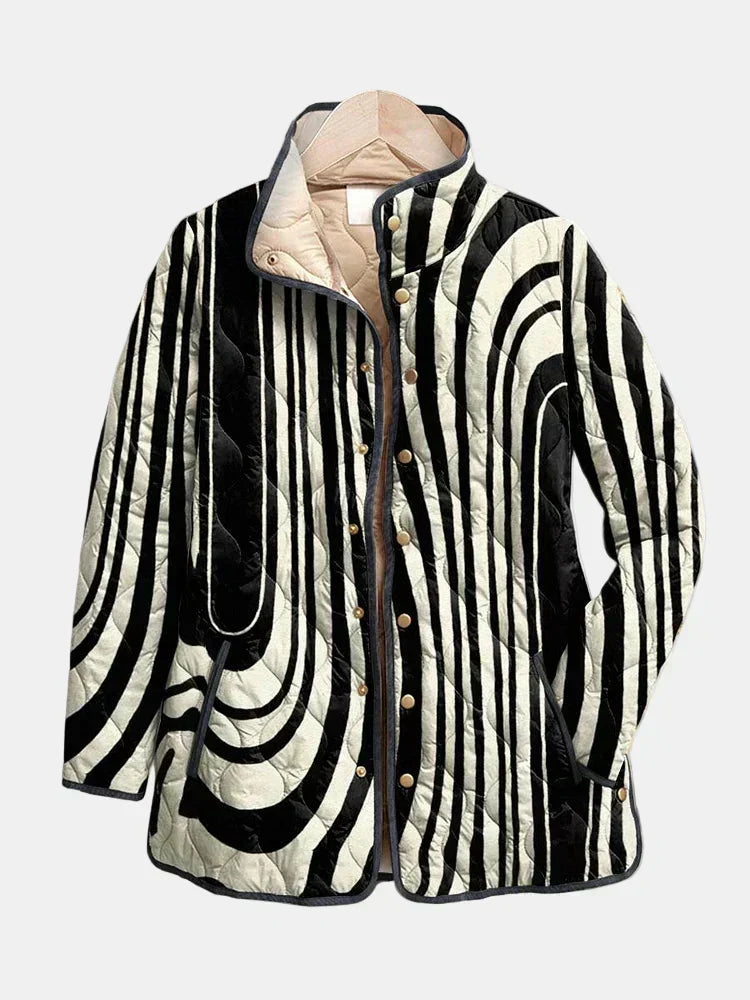 Veste Matelassée Graphique Zébrée Sylvie