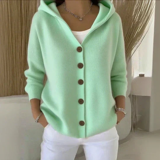Rocío | Gilet en Maille à Capuche